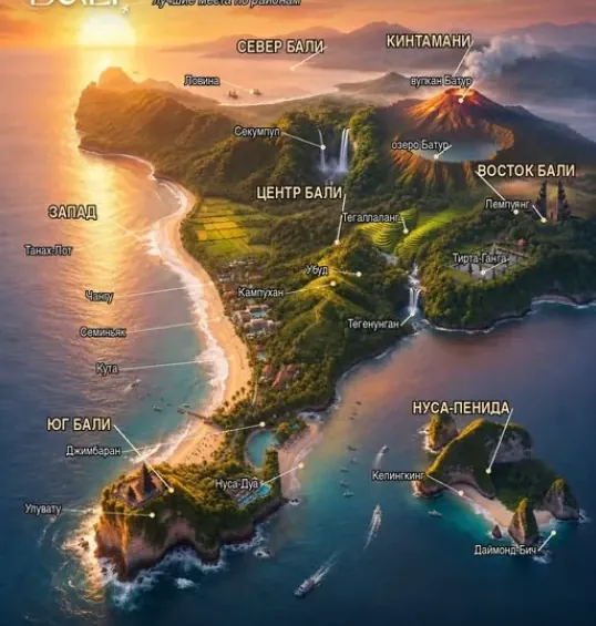 Карусель «Карта Бали» из аккаунта Bali is my life